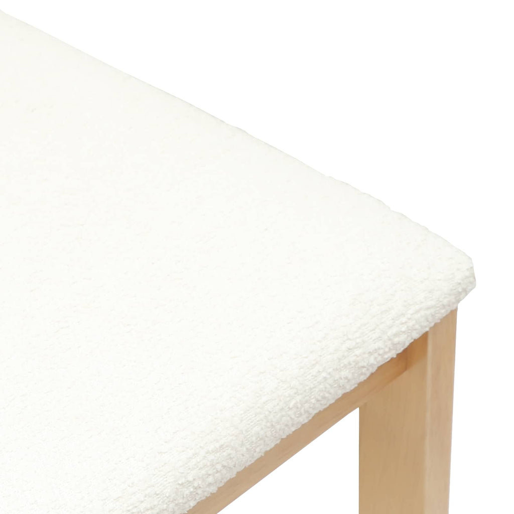 vidaXL Krzesła jadalne 2 pcs Naturalny 40 x 47,5 x 99,5 cm