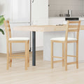 vidaXL Krzesła jadalne 2 pcs Naturalny 40 x 47,5 x 99,5 cm