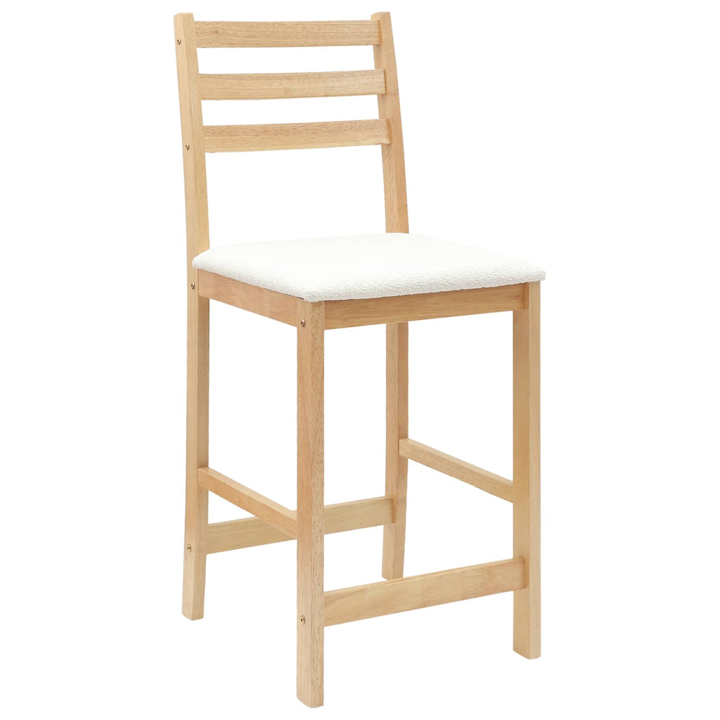 vidaXL Krzesła jadalne 2 pcs Naturalny 40 x 47,5 x 99,5 cm