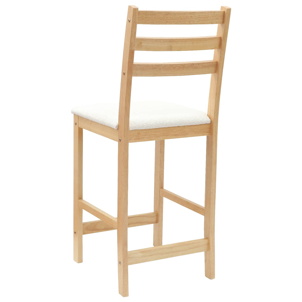 vidaXL Krzesła jadalne 2 pcs Naturalny 40 x 47,5 x 99,5 cm