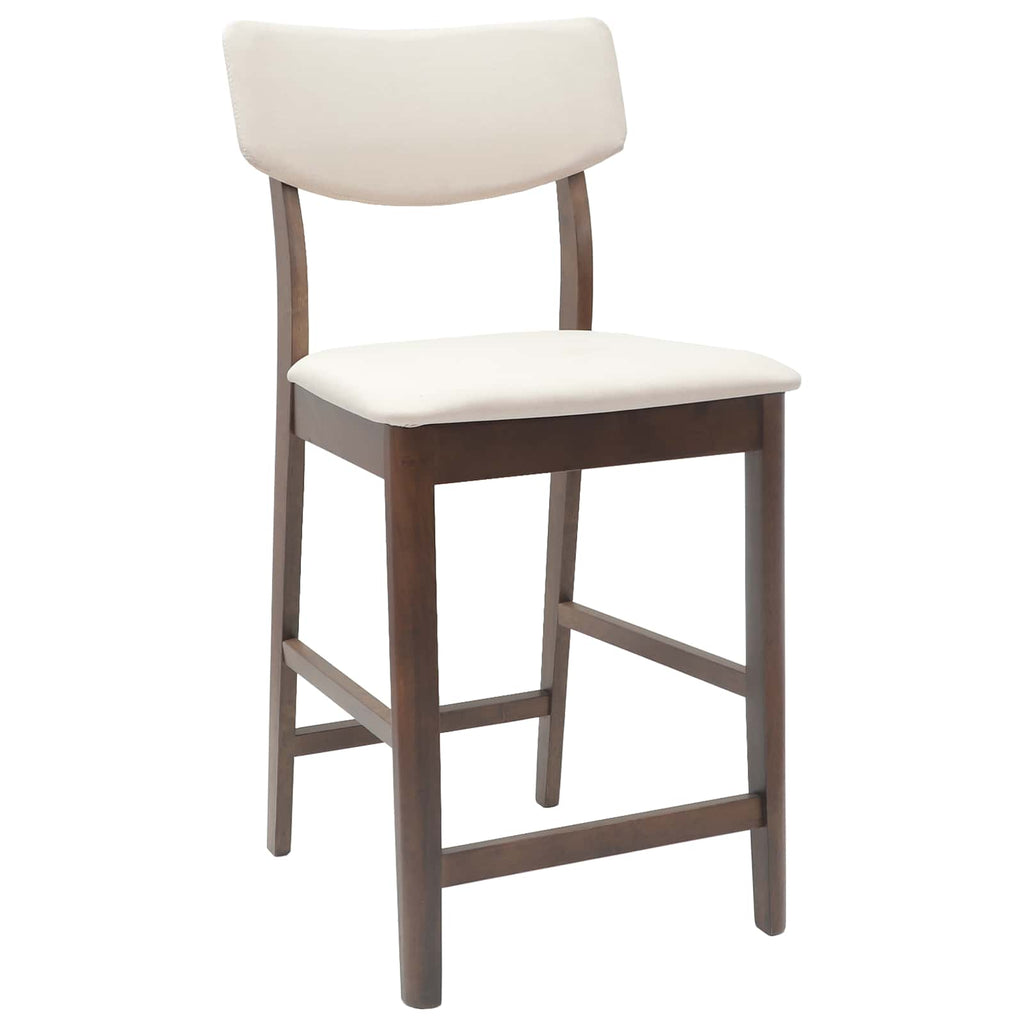 vidaXL Krzesła jadalne 2 pcs Jasny Brąz 48 x 49 x 95 cm Drewno Gumowe