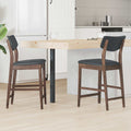vidaXL Krzesła jadalne 2 pcs Jasny Brąz 48 x 49 x 95 cm Drewno Gumowe