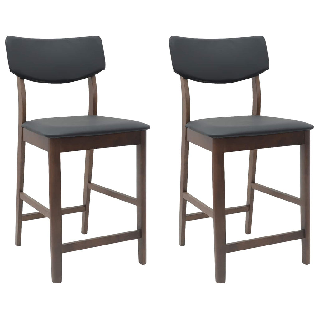 vidaXL Krzesła jadalne 2 pcs Jasny Brąz 48 x 49 x 95 cm Drewno Gumowe
