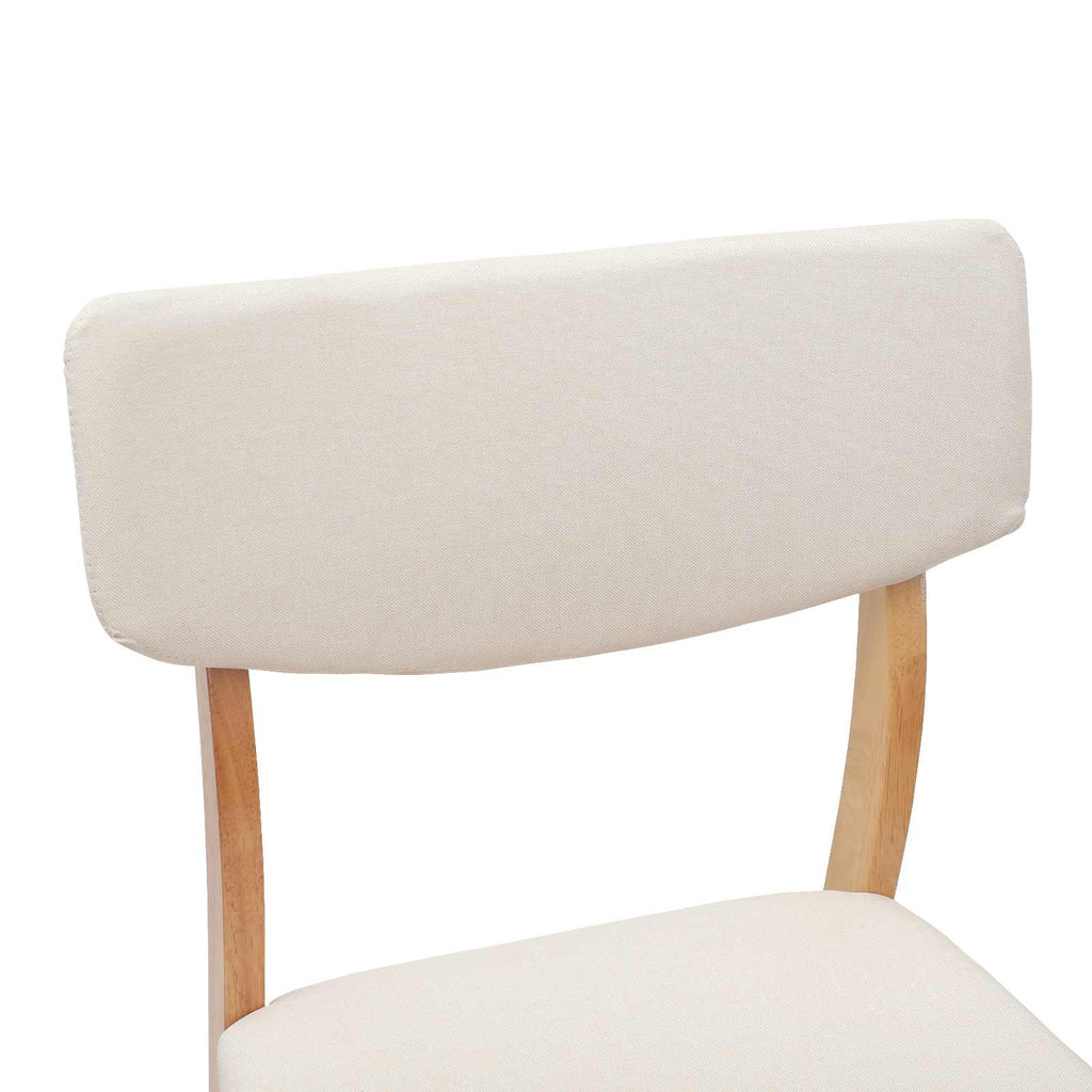vidaXL Krzesła jadalne 2 pcs Naturalny 48 x 49 x 95 cm Drewno Gumowe