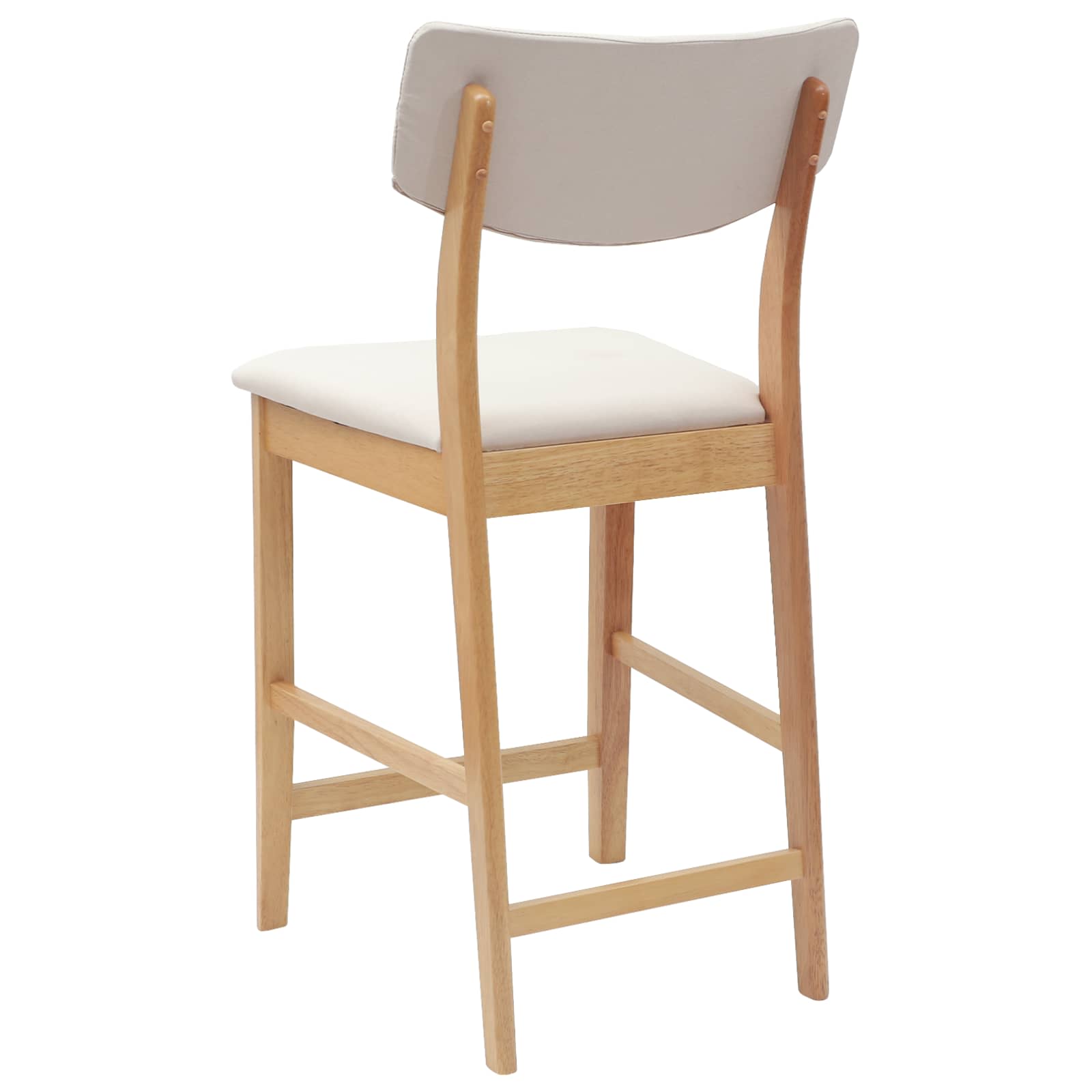 vidaXL Krzesła jadalne 2 pcs Naturalny 48 x 49 x 95 cm Drewno Gumowe