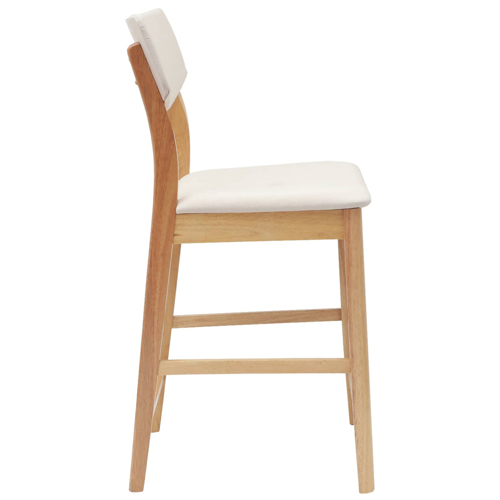 vidaXL Krzesła jadalne 2 pcs Naturalny 48 x 49 x 95 cm Drewno Gumowe