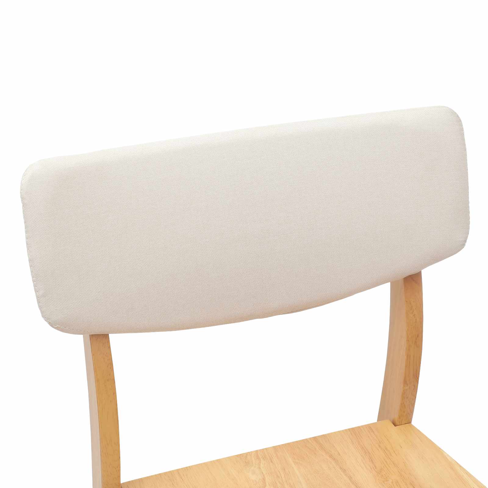 vidaXL Krzesła jadalne 2 pcs Naturalny 48 x 49 x 95 cm Drewno Gumowe