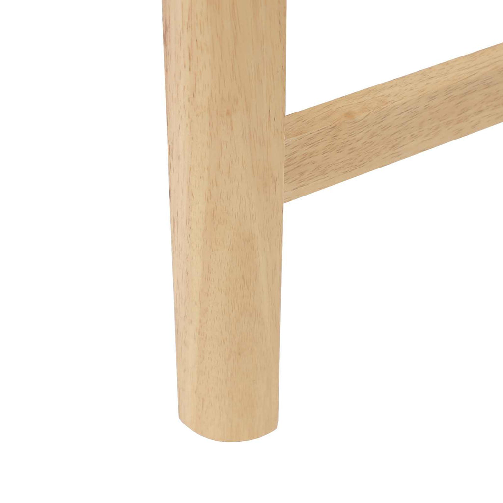 vidaXL Krzesła jadalne 2 pcs Naturalny 48 x 49 x 95 cm Drewno Gumowe