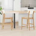 vidaXL Krzesła jadalne 2 pcs Naturalny 48 x 49 x 95 cm Drewno Gumowe