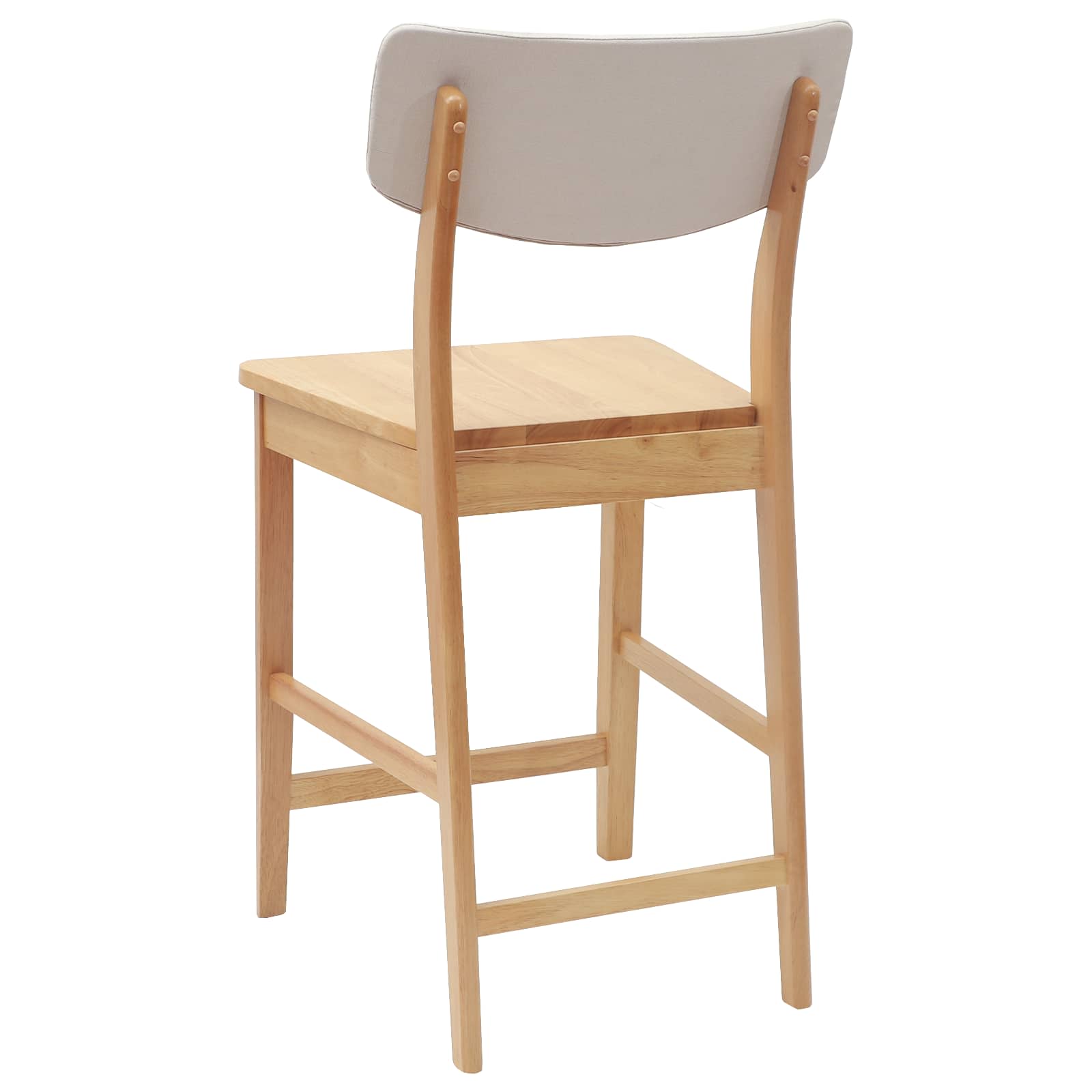 vidaXL Krzesła jadalne 2 pcs Naturalny 48 x 49 x 95 cm Drewno Gumowe