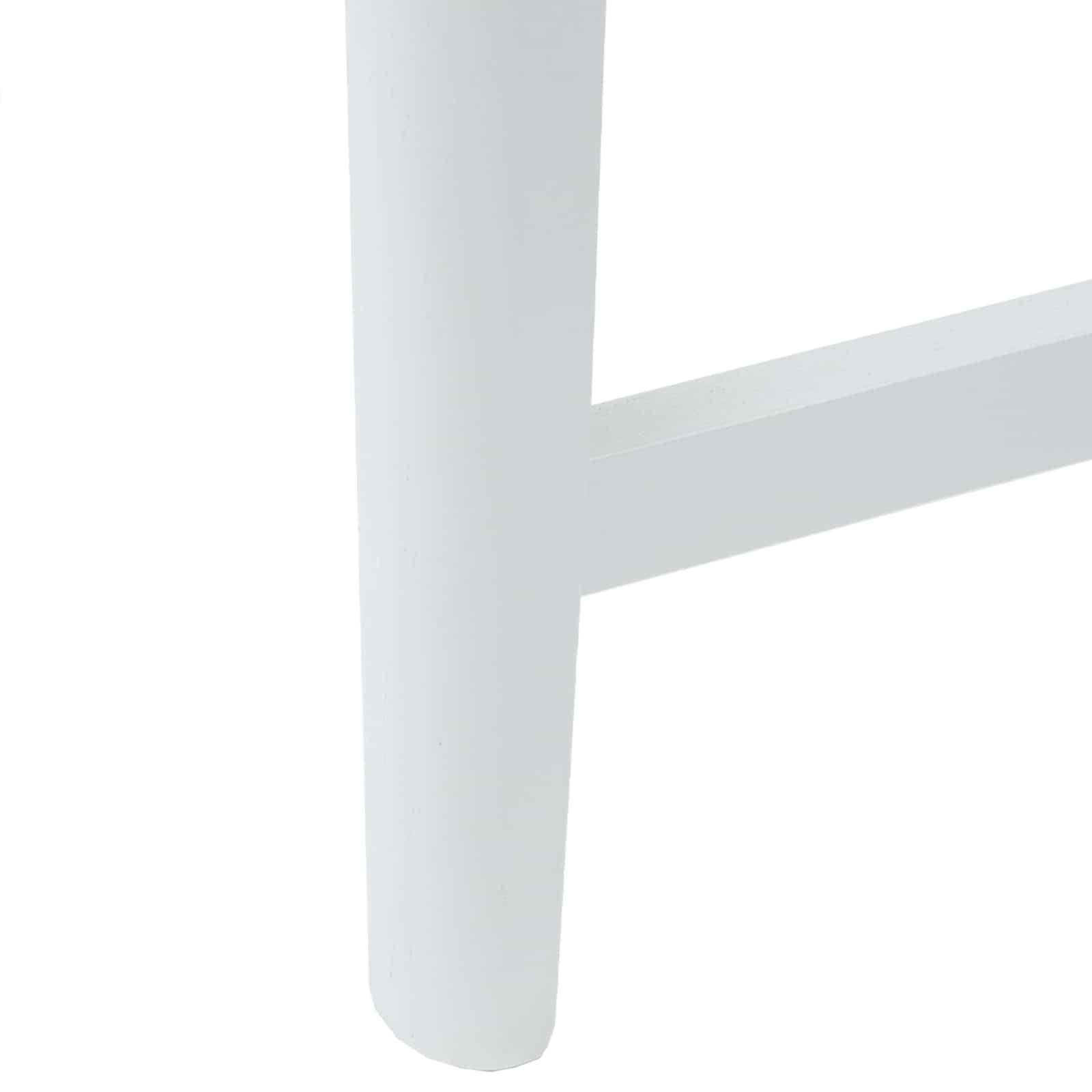 vidaXL Krzesła jadalne 2 pcs Biały 48 x 49 x 95 cm Drewno Gumowe