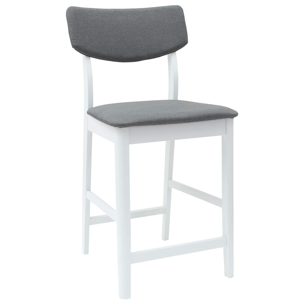 vidaXL Krzesła jadalne 2 pcs Biały 48 x 49 x 95 cm Drewno Gumowe