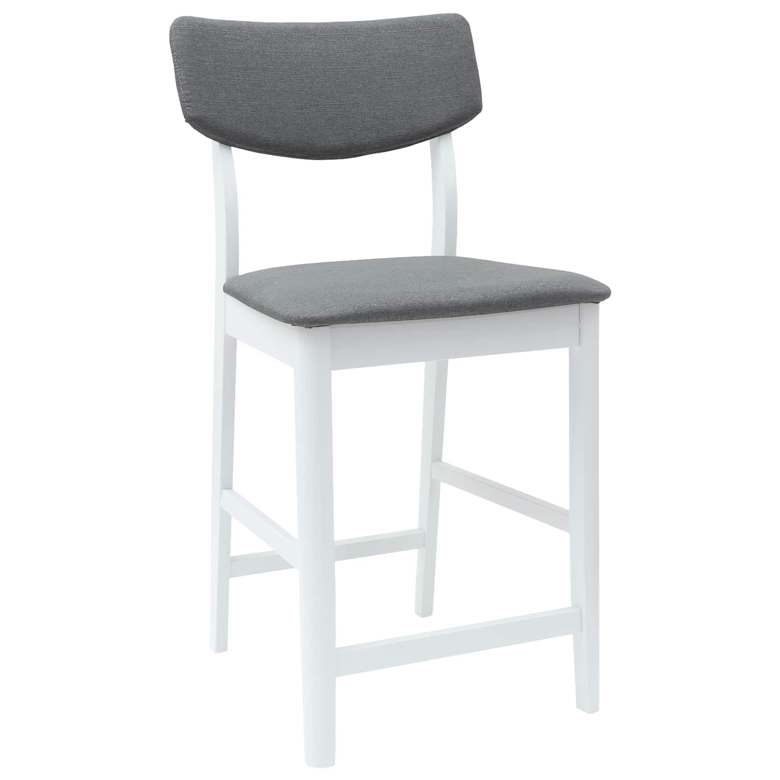 vidaXL Krzesła jadalne 2 pcs Biały 48 x 49 x 95 cm Drewno Gumowe