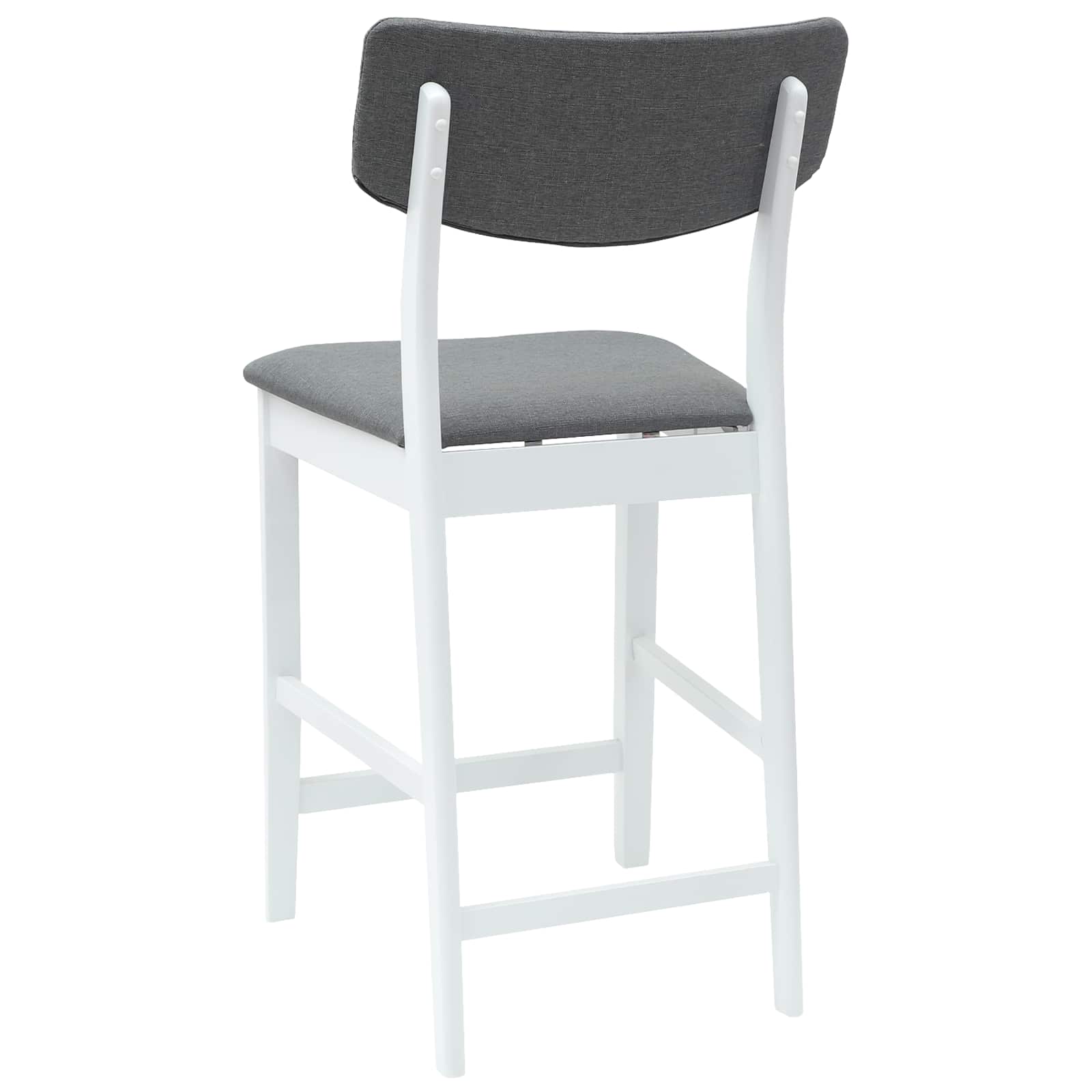 vidaXL Krzesła jadalne 2 pcs Biały 48 x 49 x 95 cm Drewno Gumowe