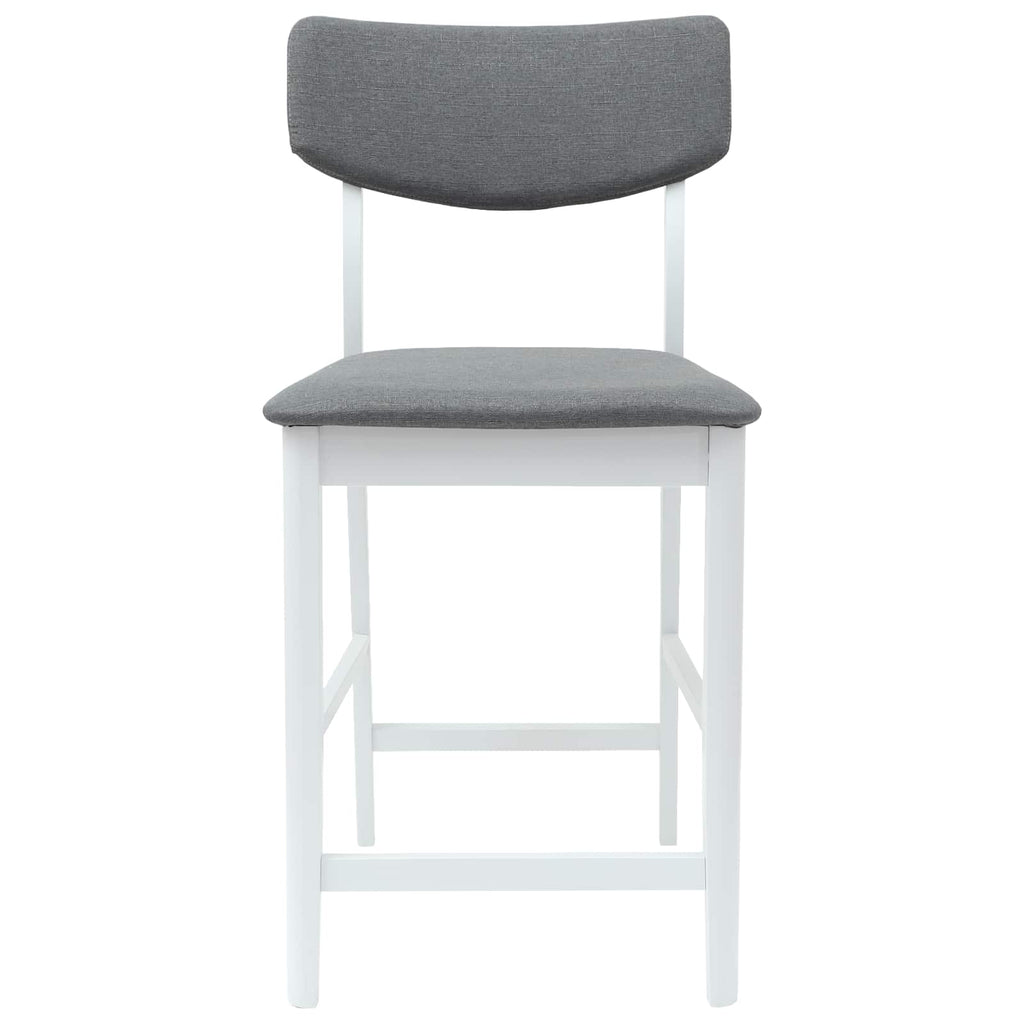 vidaXL Krzesła jadalne 2 pcs Biały 48 x 49 x 95 cm Drewno Gumowe