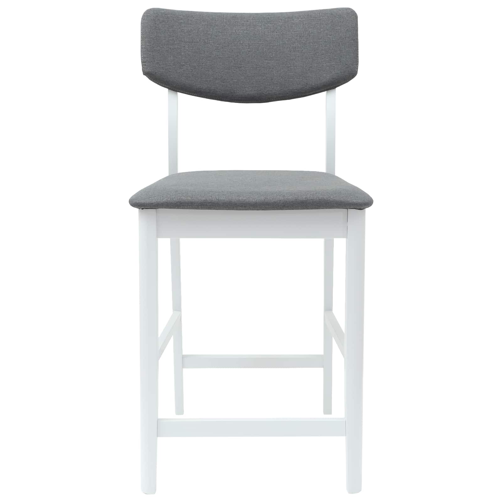 vidaXL Krzesła jadalne 2 pcs Biały 48 x 49 x 95 cm Drewno Gumowe