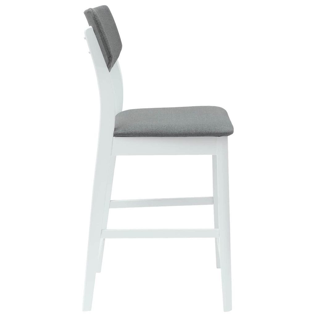 vidaXL Krzesła jadalne 2 pcs Biały 48 x 49 x 95 cm Drewno Gumowe