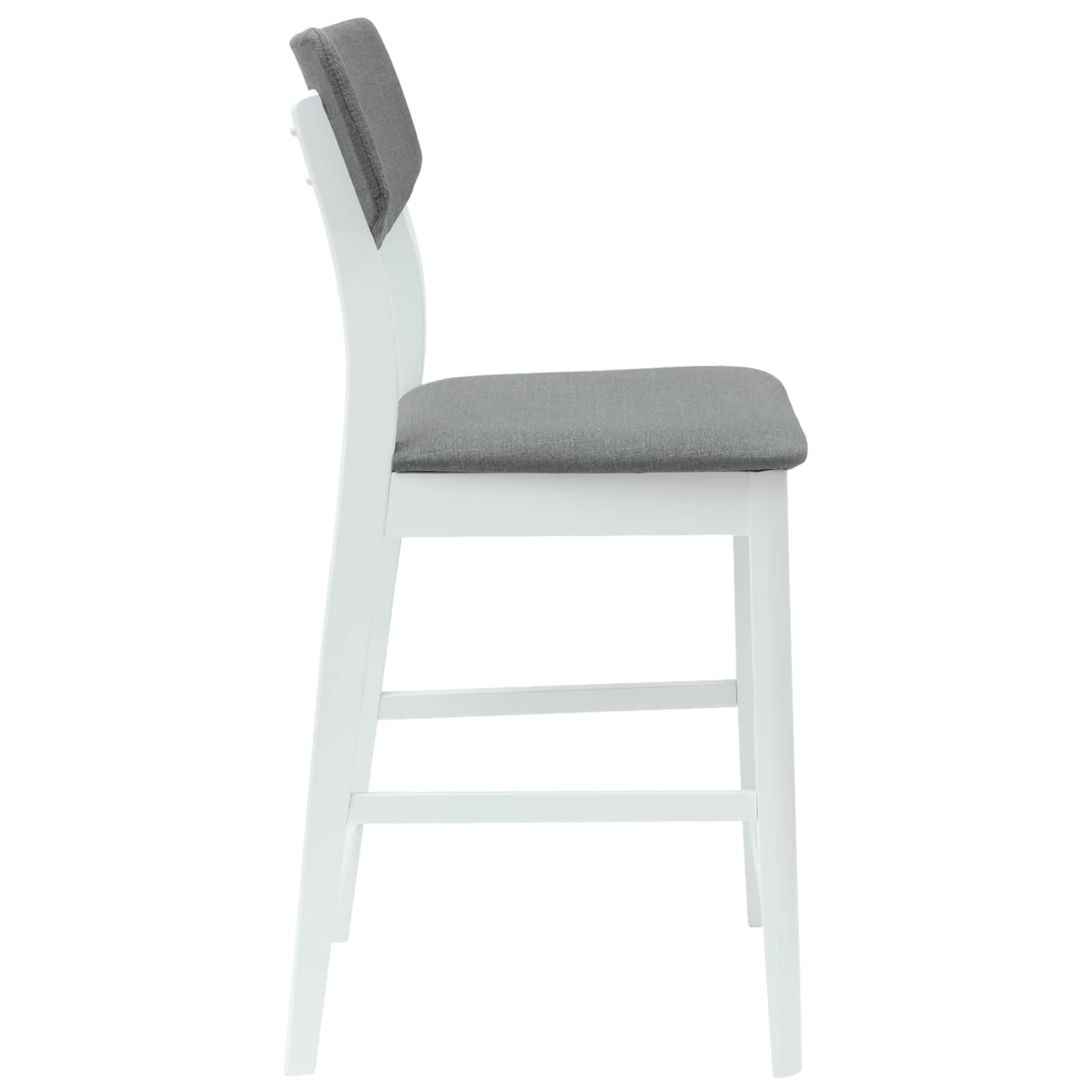 vidaXL Krzesła jadalne 2 pcs Biały 48 x 49 x 95 cm Drewno Gumowe
