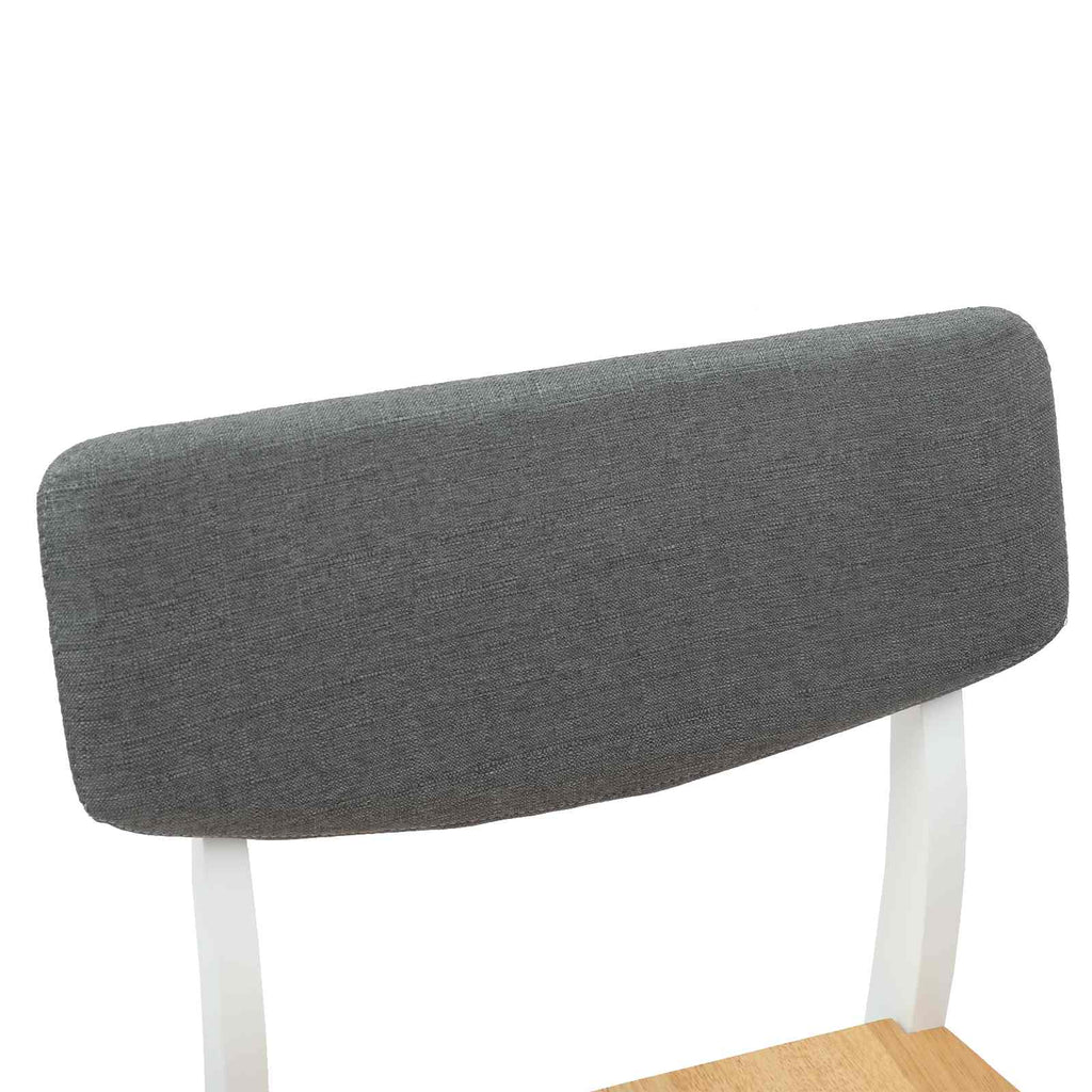 vidaXL Krzesła jadalne 2 pcs Biały 48 x 49 x 95 cm Drewno Gumowe