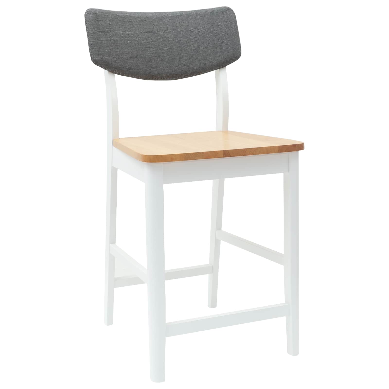 vidaXL Krzesła jadalne 2 pcs Biały 48 x 49 x 95 cm Drewno Gumowe
