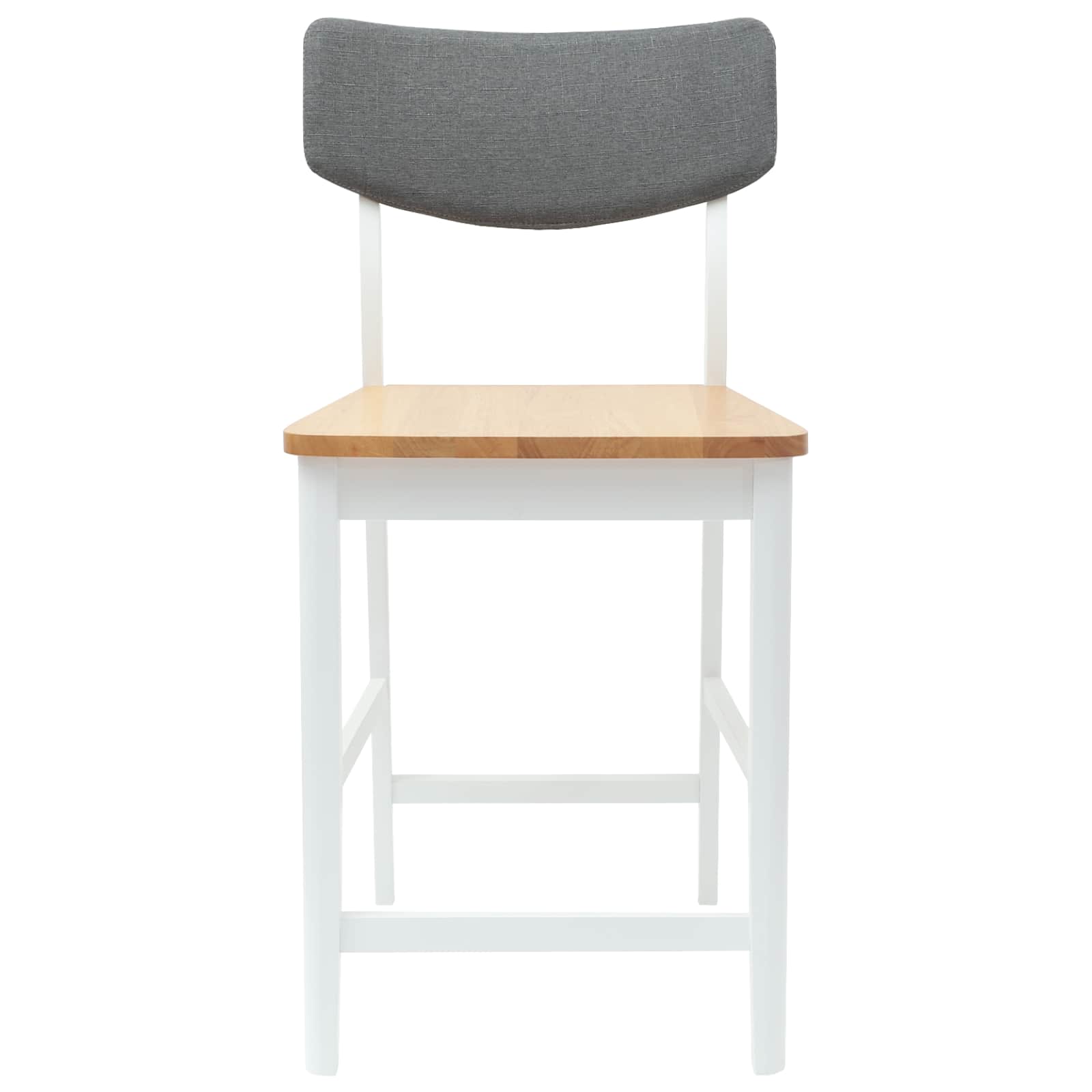 vidaXL Krzesła jadalne 2 pcs Biały 48 x 49 x 95 cm Drewno Gumowe