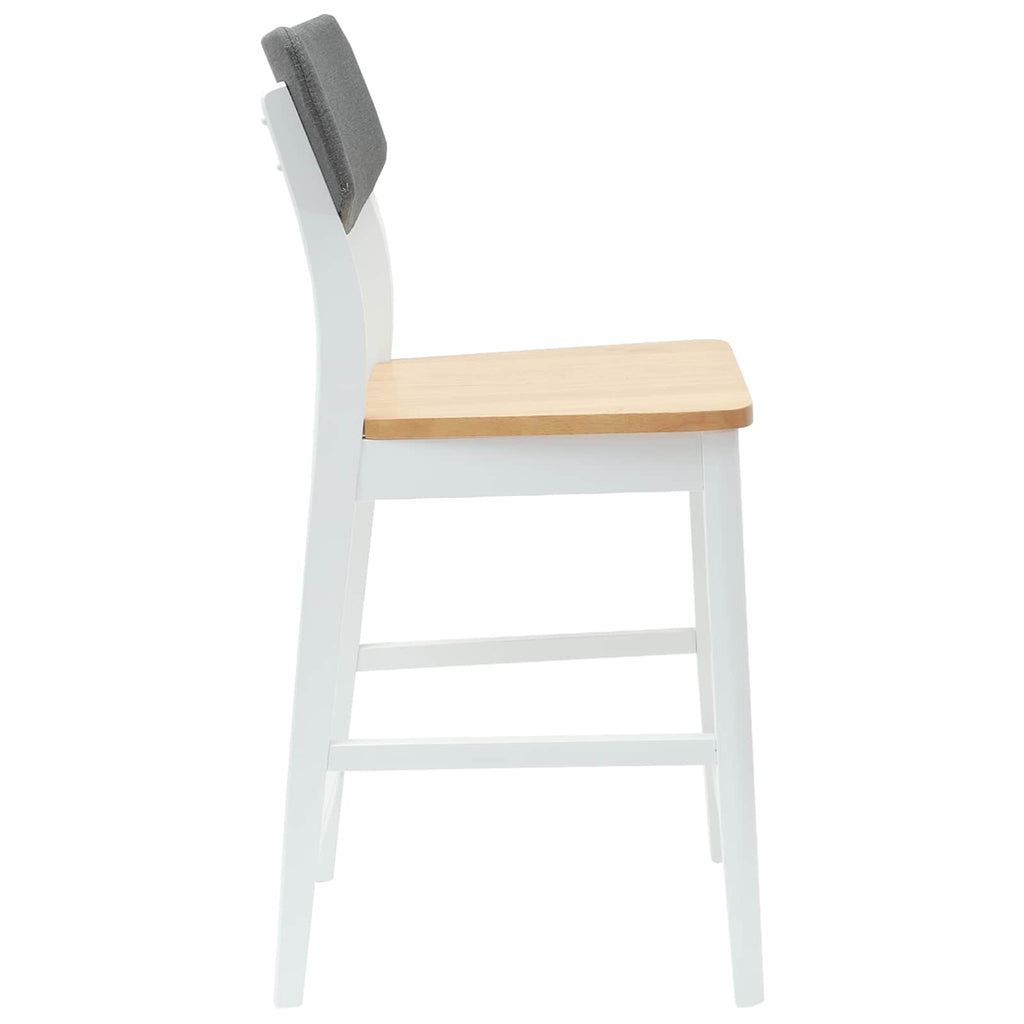 vidaXL Krzesła jadalne 2 pcs Biały 48 x 49 x 95 cm Drewno Gumowe