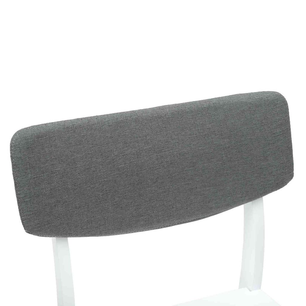 vidaXL Krzesła jadalne 2 pcs Biały 48 x 49 x 95 cm Drewno Gumowe