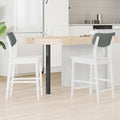 vidaXL Krzesła jadalne 2 pcs Biały 48 x 49 x 95 cm Drewno Gumowe