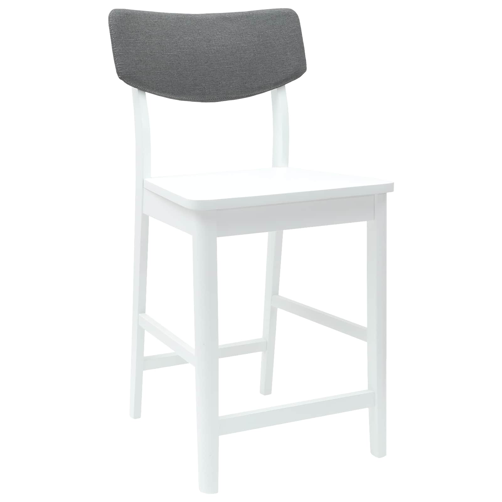 vidaXL Krzesła jadalne 2 pcs Biały 48 x 49 x 95 cm Drewno Gumowe