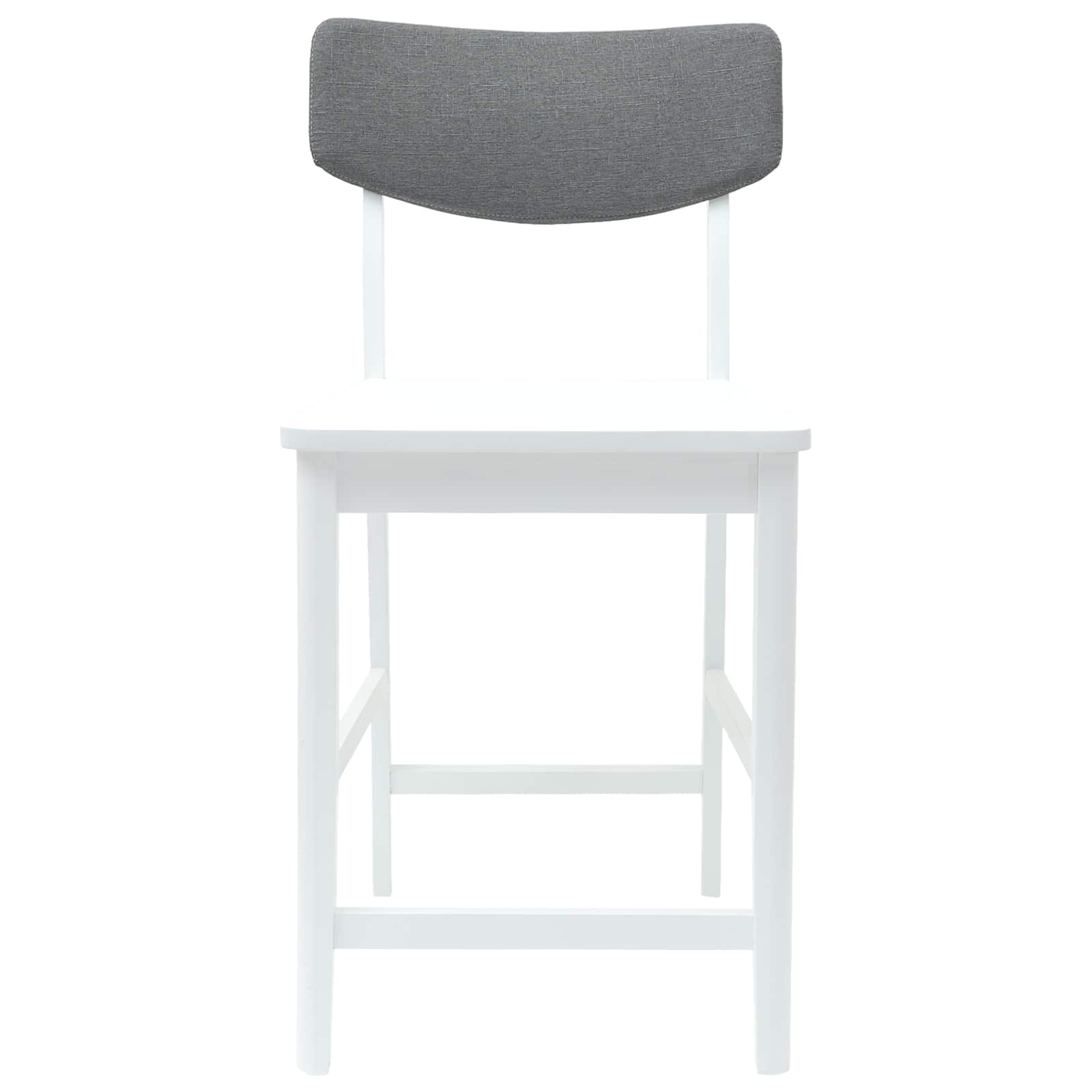 vidaXL Krzesła jadalne 2 pcs Biały 48 x 49 x 95 cm Drewno Gumowe