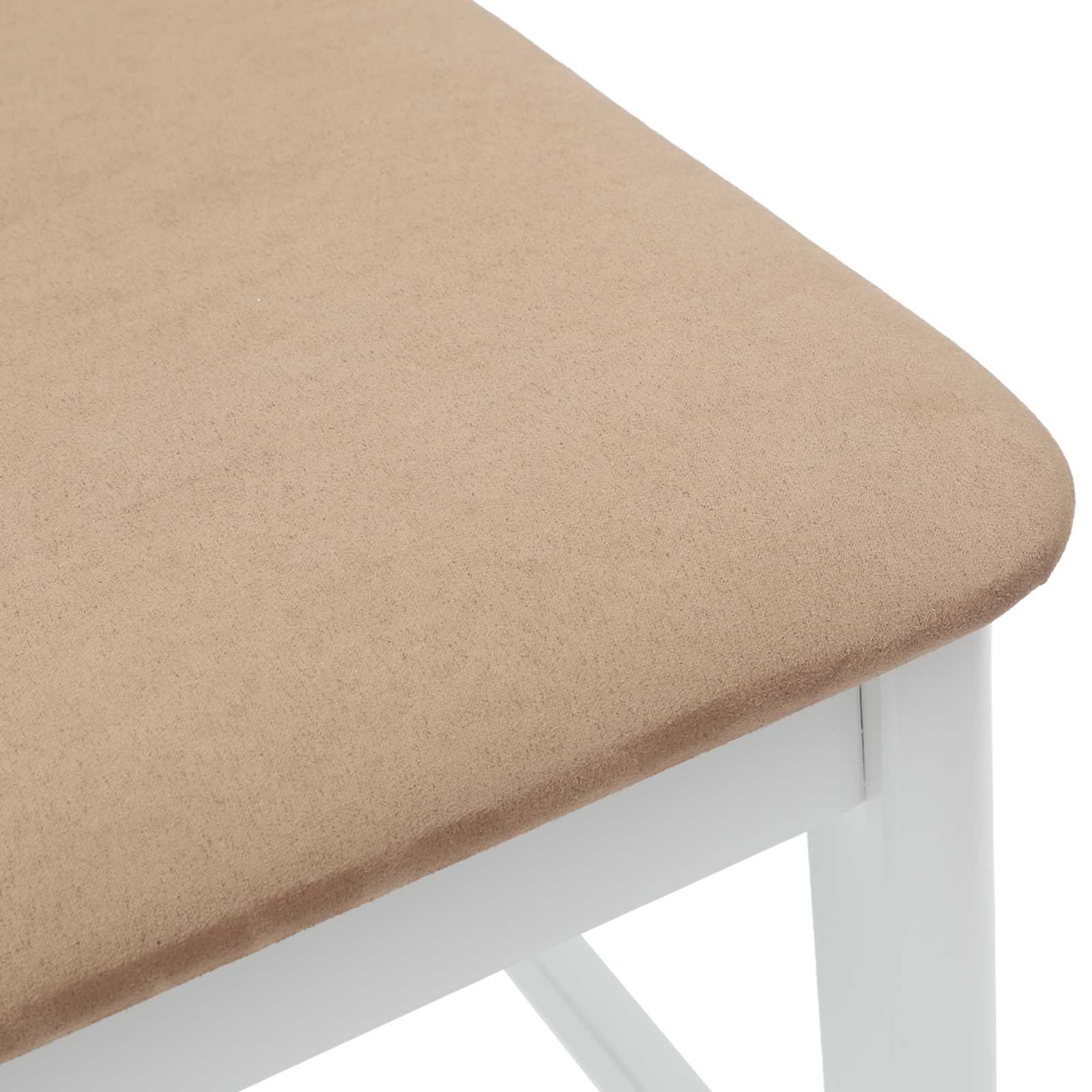 vidaXL Krzesła jadalne 2 pcs Biały 48 x 49 x 95 cm Drewno Gumowe