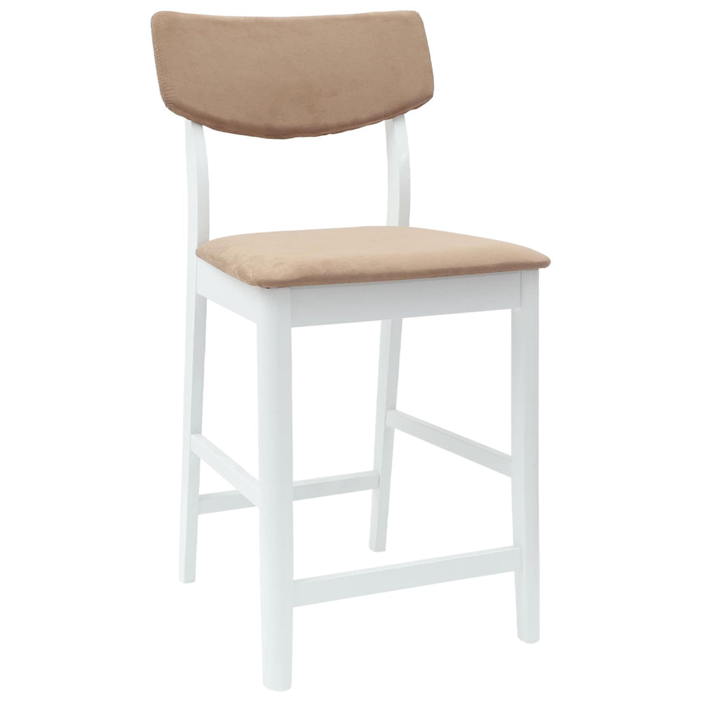 vidaXL Krzesła jadalne 2 pcs Biały 48 x 49 x 95 cm Drewno Gumowe