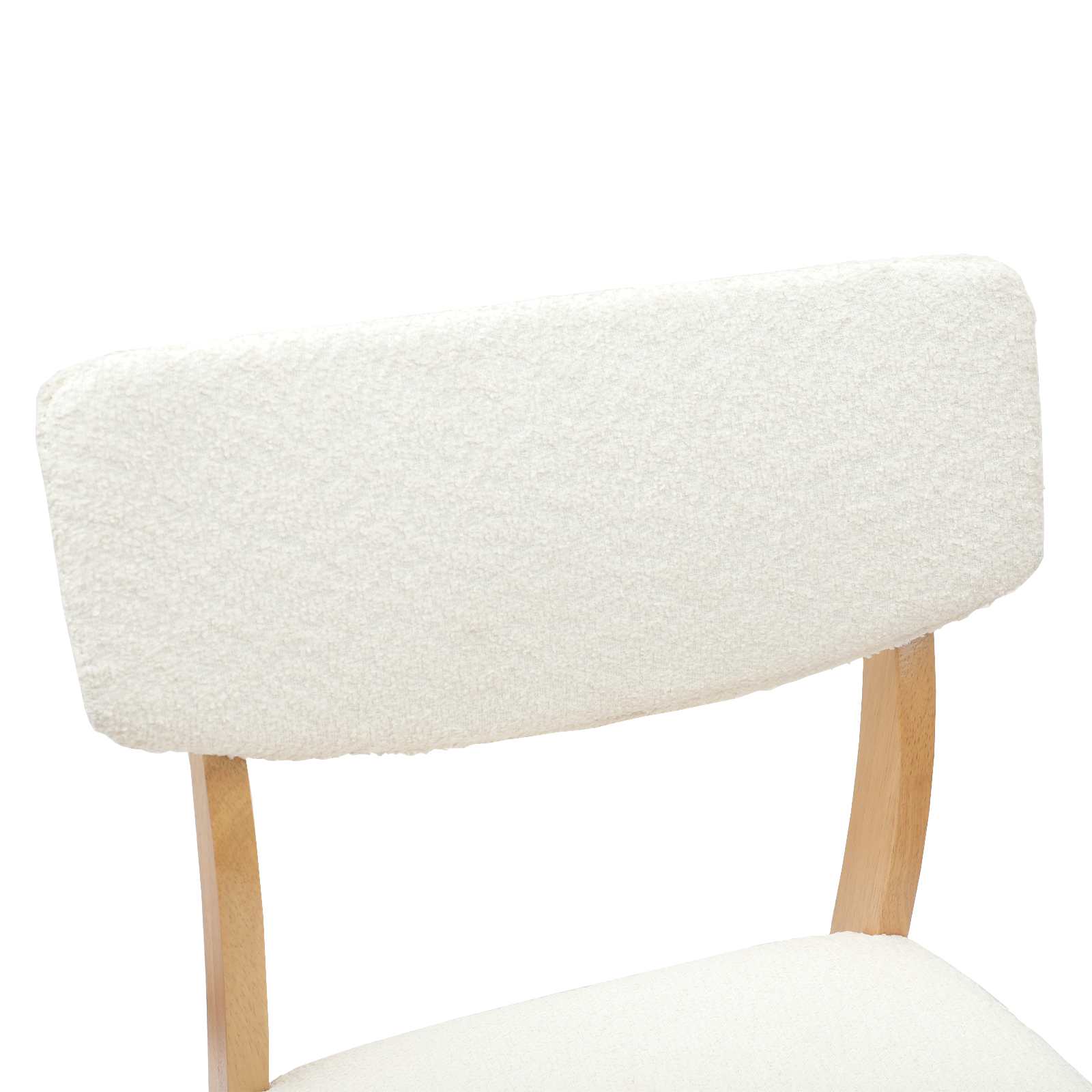 vidaXL Krzesła jadalne 2 pcs Naturalny 48 x 49 x 95 cm Drewno Gumowe