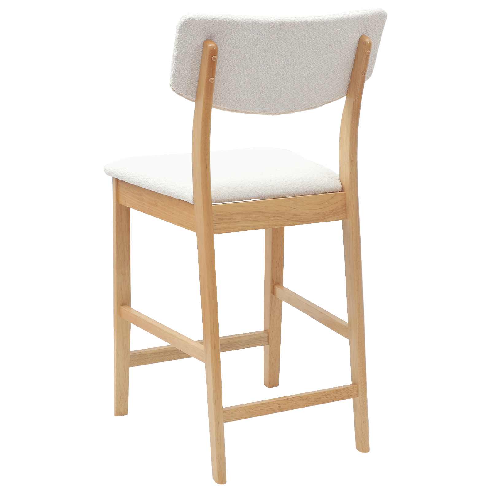 vidaXL Krzesła jadalne 2 pcs Naturalny 48 x 49 x 95 cm Drewno Gumowe