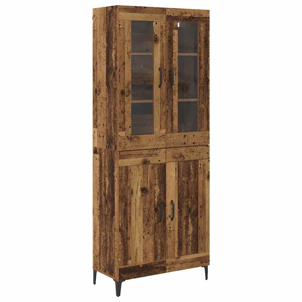 vidaXL Highboard Stare drewno 69,5 x 34 x 180 cm