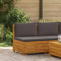 vidaXL Sofa Środkowa do Ogrodu Lite Drewno Akacji Brązowy