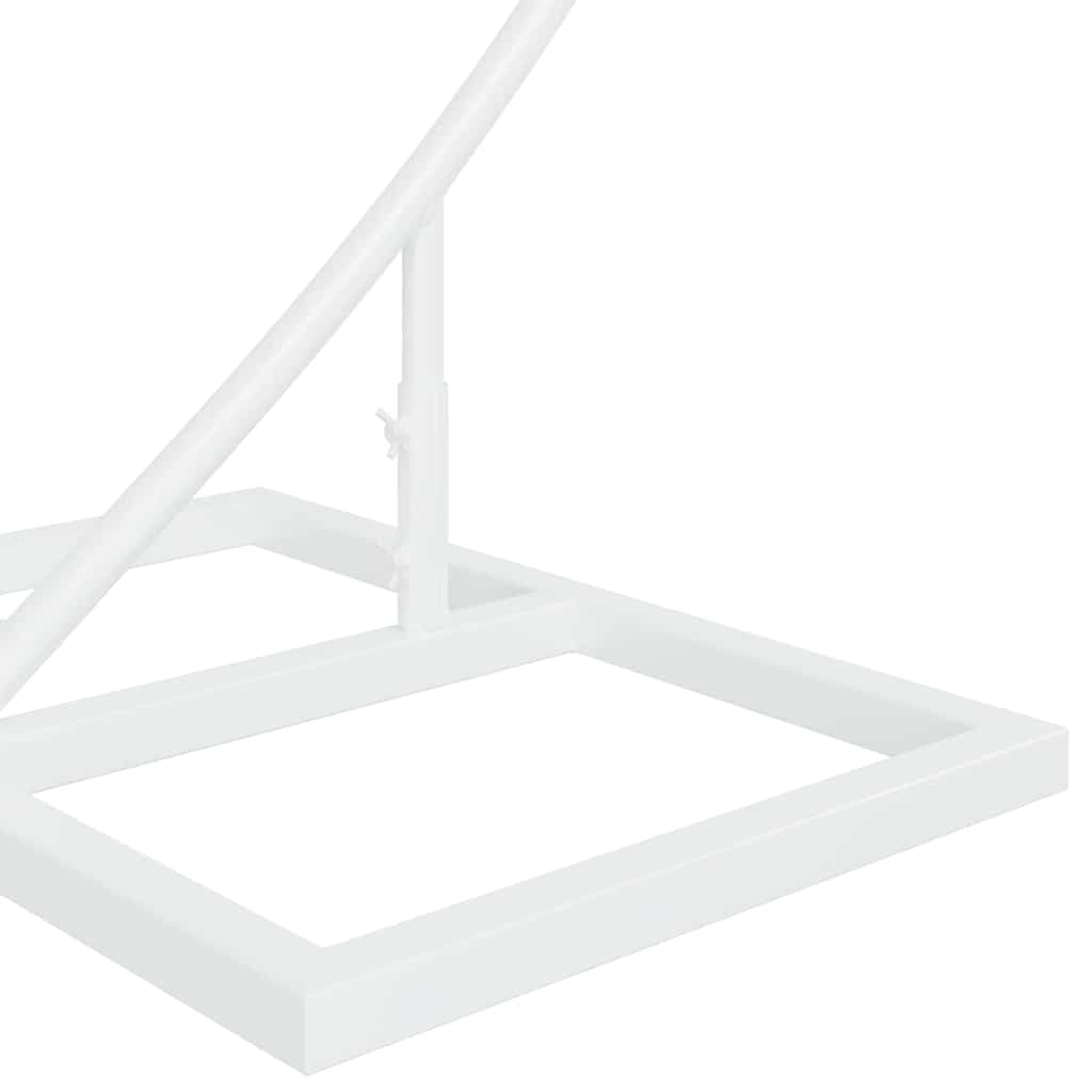 vidaXL Łuk Ślubny Biały 220 x 45 x 200 cm Stal
