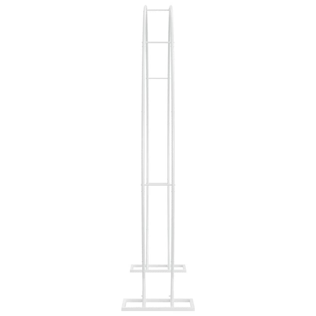 vidaXL Łuk Ślubny Biały 220 x 45 x 200 cm Stal