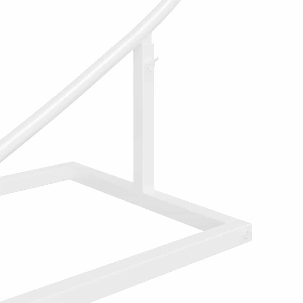 vidaXL Łuk Ślubny Biały 195 x 35 x 211 cm Stal