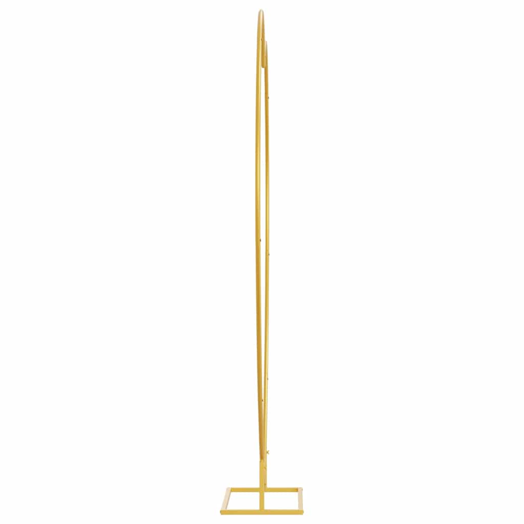 vidaXL Łuk Ślubny złoty 195 x 35 x 211 cm Stal