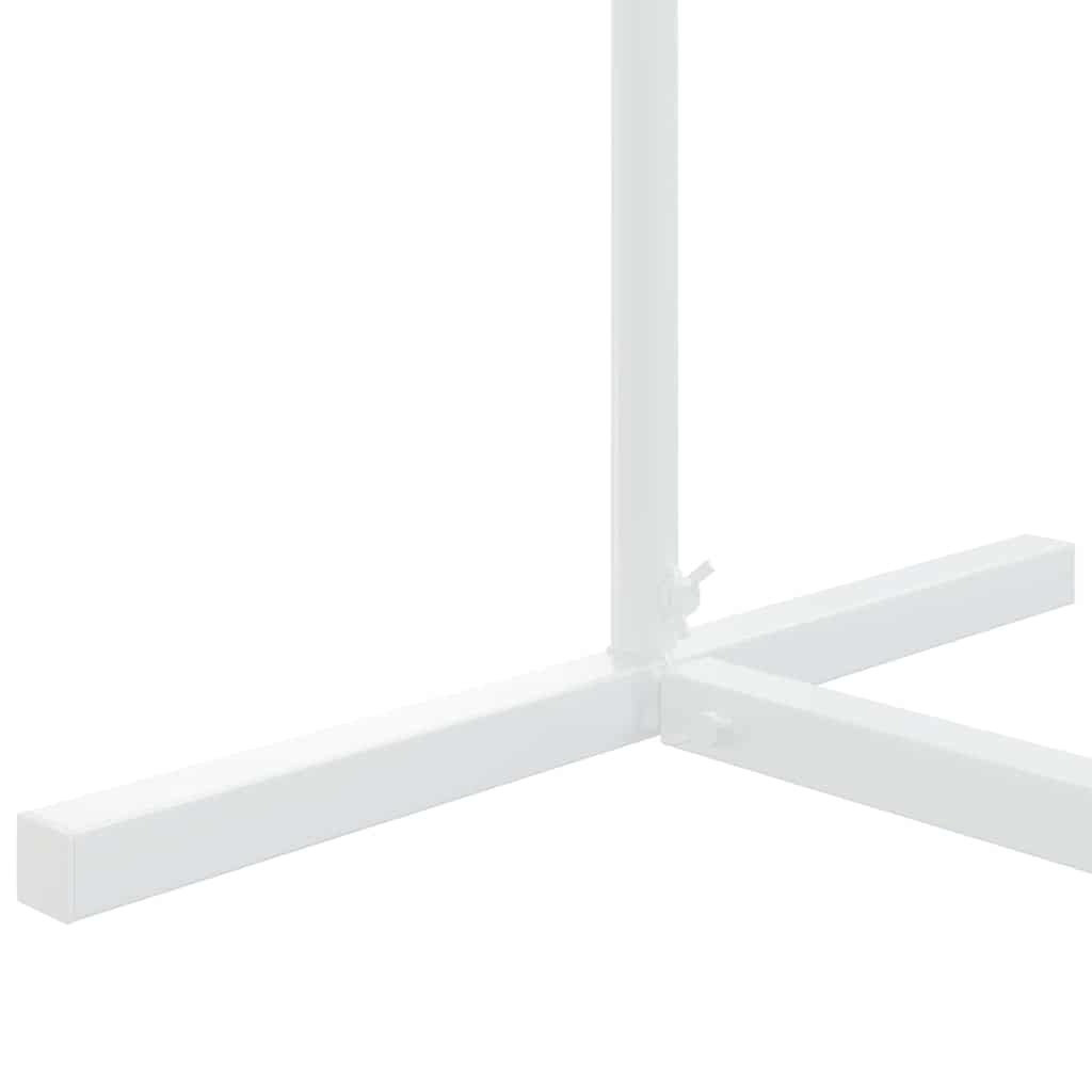 vidaXL Łuk Ślubny Biały 100 x 39 x 200 cm Stal
