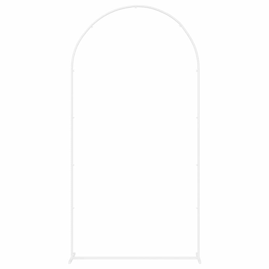 vidaXL Łuk Ślubny Biały 100 x 39 x 200 cm Stal