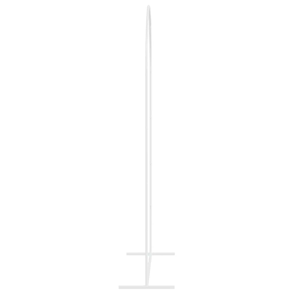 vidaXL Łuk Ślubny Biały 100 x 39 x 200 cm Stal