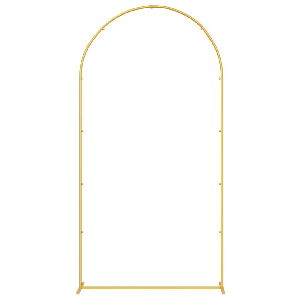 vidaXL Łuk Ślubny złoty 100 x 39 x 200 cm Stal
