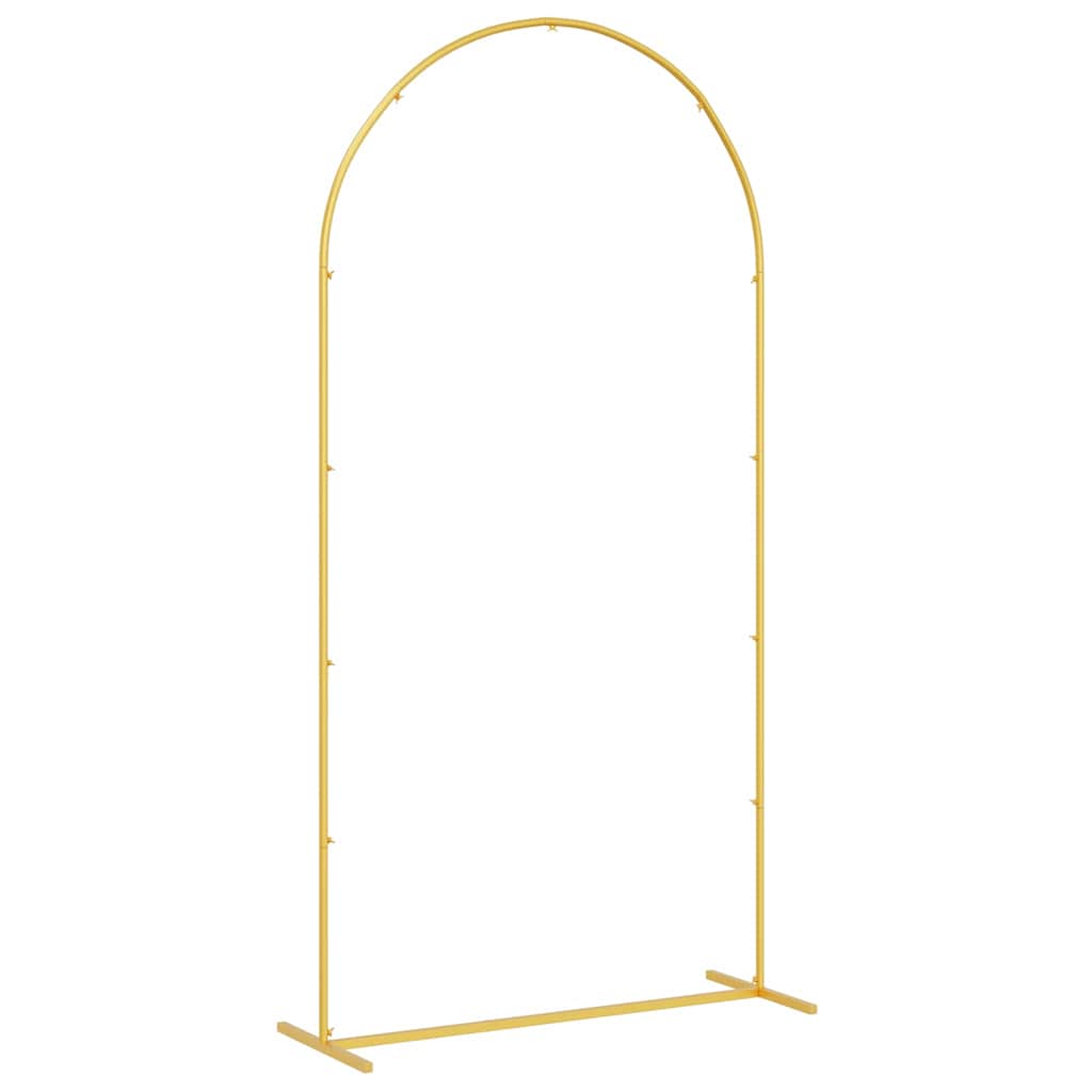 vidaXL Łuk Ślubny złoty 100 x 39 x 200 cm Stal