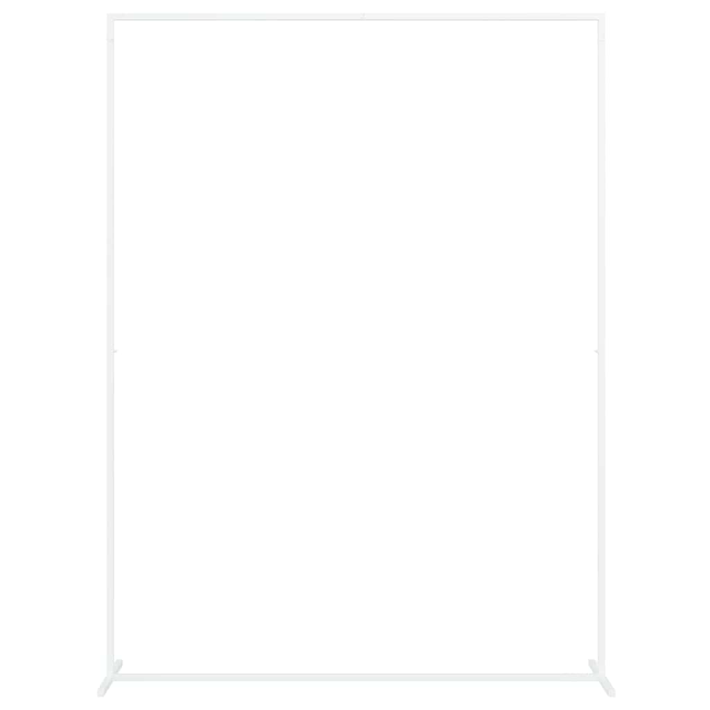 vidaXL Łuk Ślubny Biały 150 x 49,5 x 200 cm Stal