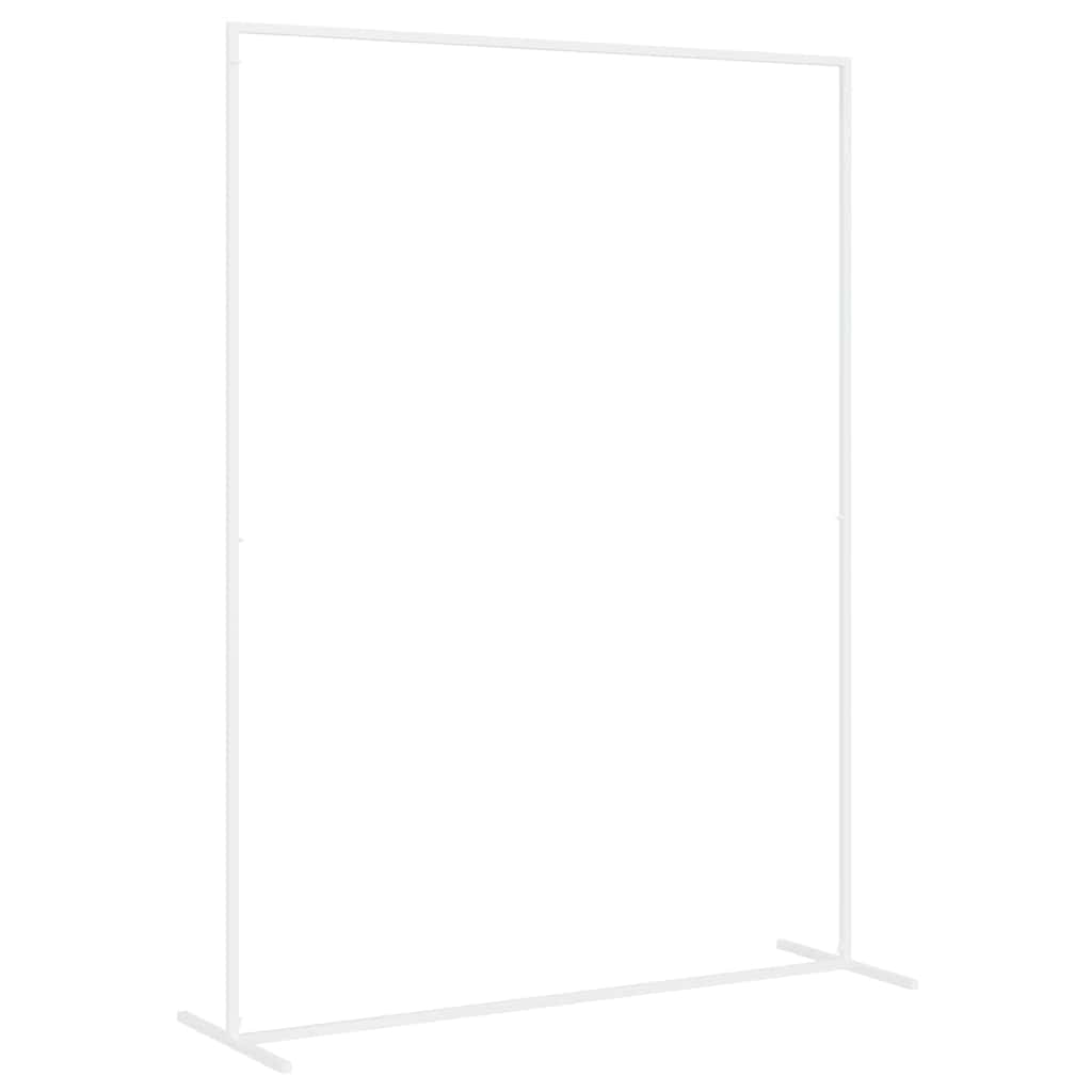 vidaXL Łuk Ślubny Biały 150 x 49,5 x 200 cm Stal