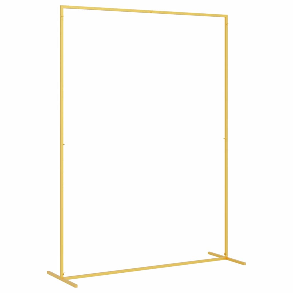 vidaXL Łuk Ślubny złoty 150 x 49,5 x 200 cm Stal