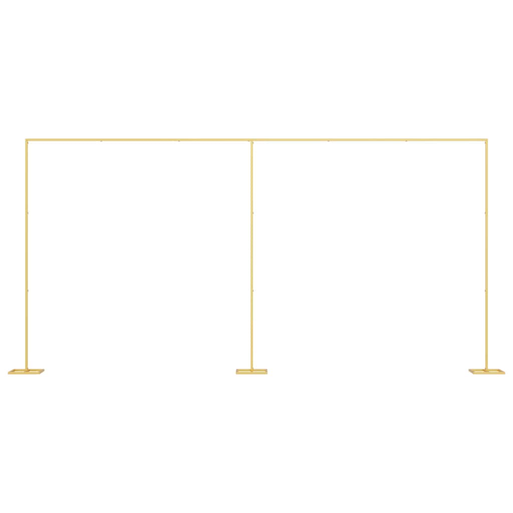 vidaXL Łuk Ślubny złoty 657 x 35 x 300 cm Stal