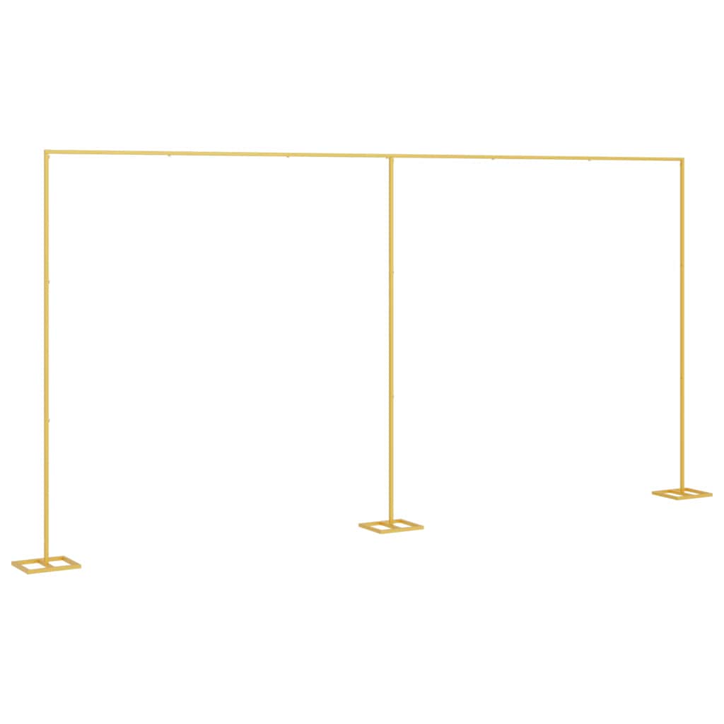 vidaXL Łuk Ślubny złoty 657 x 35 x 300 cm Stal